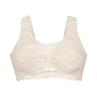 Anita (Since 1886 Damen Bralette - Essentials Lace, Bustier, Bügellos, Mit Schale, Florale Spitze Creme M