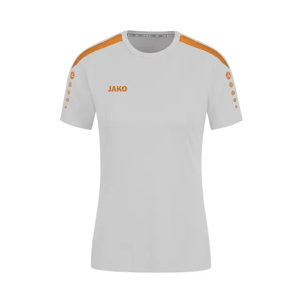 Jako Damen Trikot Power (Kurzarm), Soft Grey/Neonorange, 36 thumbnail