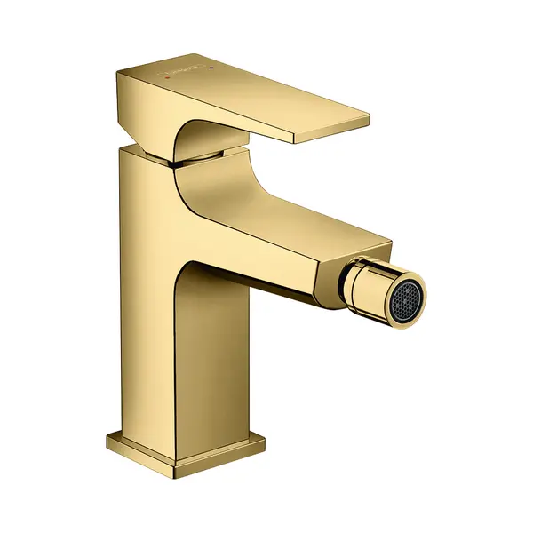 Hansgrohe Bidet-Einhebelmischer Metropol M Hg, Pus-Op-Abl, A 129mm, Pol. Gol Opt thumbnail