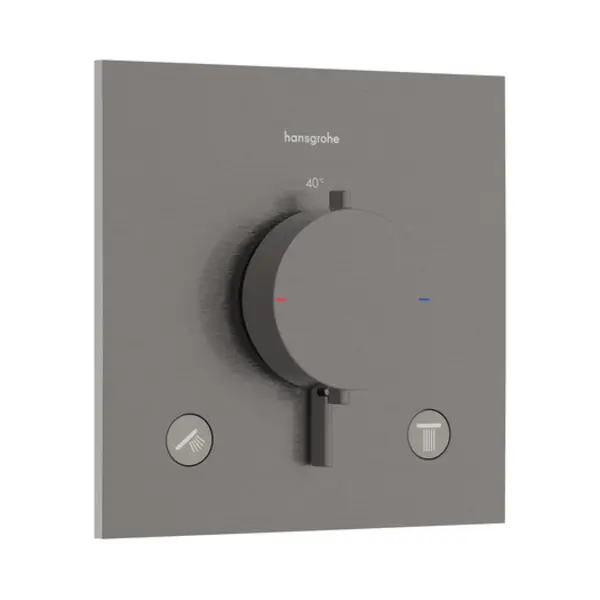 Hansgrohe 33711340 douchemixer Zwart, Chroom thumbnail