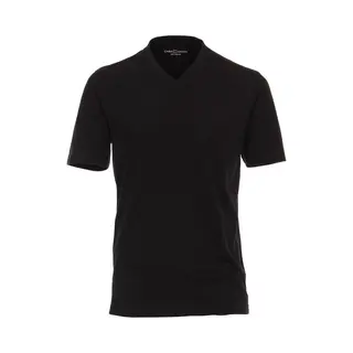 Casamoda Herren T-Shirt Halbarm Doppelpack 092600 Besonders Pflegeleicht 6XL Schwarz - Uni (800)