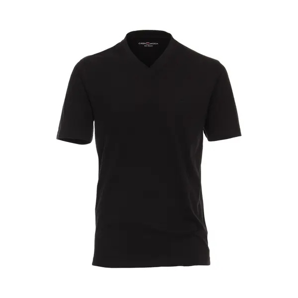 Casamoda Herren T-Shirt Halbarm Doppelpack 092600 Besonders Pflegeleicht 6XL Schwarz - Uni (800) thumbnail