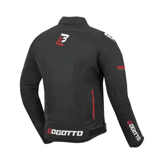 Bogotto Sparrow Waterdichte Zwart Rood Textiele Motorjas - Maat M - Jas