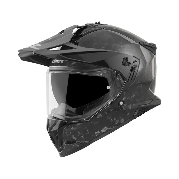 Bogotto Fg-601 Forged Carbon Zwart Enduro Helm - Maat M - Helm thumbnail