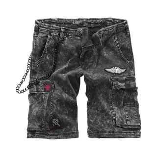 Rock Rebel By Emp Garageland Shorts Dark Grey