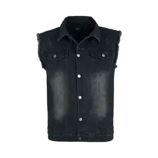 Black Premium By Emp Life Of An Easy Rider Vest Grey
