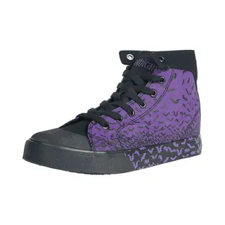 Gothicana By Emp Walk The Line Sneakers High Purple Black