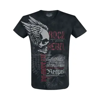 Rock Rebel By Emp Heavy Soul T-Shirt Schwarz In 3XL