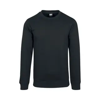 Urban Classics Basic Terry Crew Sweatshirt Black