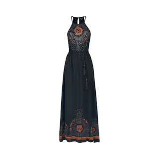Supernatural Mandala Maxi Dress Black