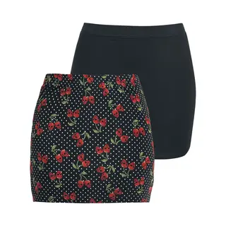 Rock Rebel By Emp The Double Life Kurzer Rock Schwarz In S