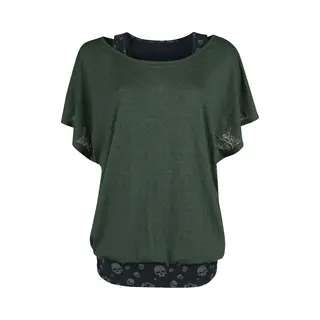 Black Premium By Emp When The Heart Rules The Mind T-Shirt Green