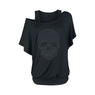 Rock Rebel By Emp When The Heart Rules The Mind T-Shirt Black
