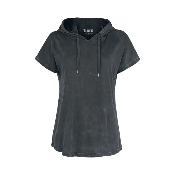 Black Premium By Emp T-Shirt With Hood T-Shirt Black thumbnail