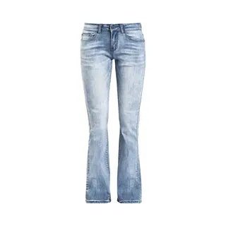 Black Premium By Emp Grace - Light-Blue Jeans With Wash And Turn-Up Jeans Light Blue