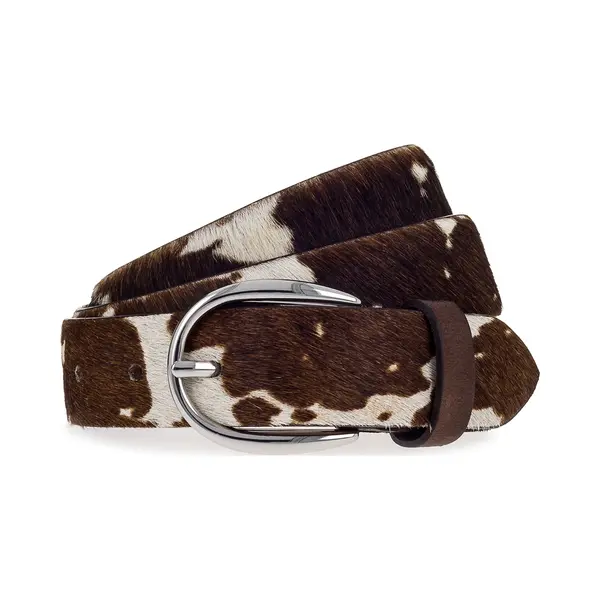 Vanzetti Riem Leer - Dames - 90 Cm - Dunkelbraun-offwhite thumbnail