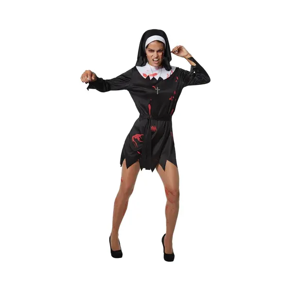 Dressforfun Faschingskostüm Gruselige Nonne – Damen – Größe Xxl thumbnail