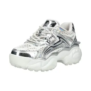 Buffalo Sneakers Laag 'Score Tec' Zwart / Zilver / Wit