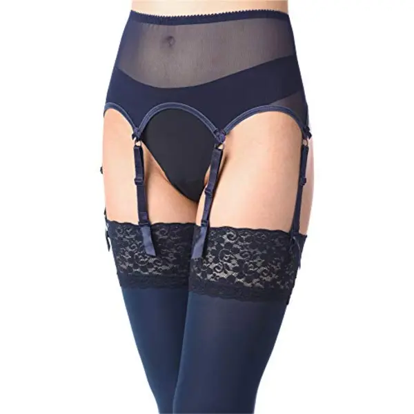Merry Style Damen Strumpfgürtel MS10191GA (Marine, M) thumbnail