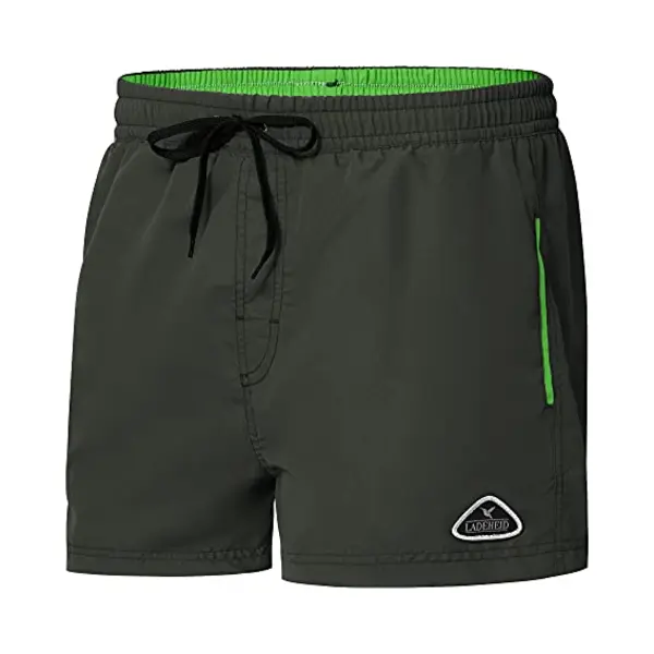 Ladeheid Herren Badehose Kurz Schwimmshorts Badeshorts Schwimmhose LAZA1001 (Titan Hellgrün, 6XL) thumbnail
