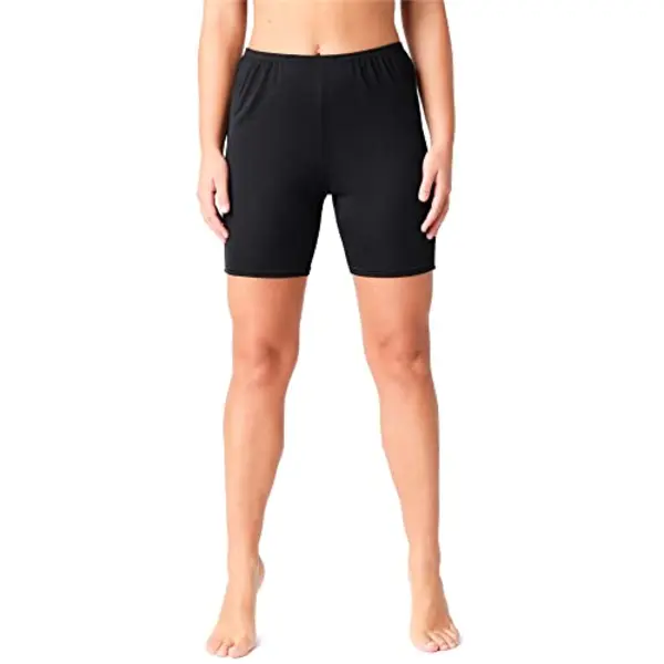 Bellivalini Damen Unterhosen Kurz Unterwäsche Aus Viskoseseide BLV50-269 (Schwarz, Xl) thumbnail