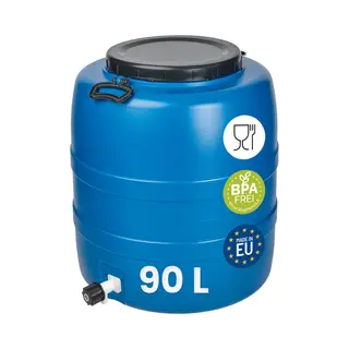 Garronda 90L Met Kraan – Vat Met Wijde Hals - Kuilvoer In Vat – Bagagetrommel – Gistingsvat – Gistingscontainer – Voerton