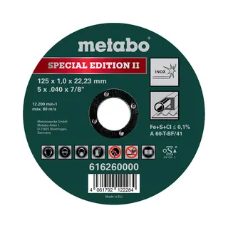 Metabo 616260000 Winkelschleifer Zubehör Schneidblatt