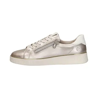 Remonte D2e01 Lage Damessneakers, Goud, 36 Eu