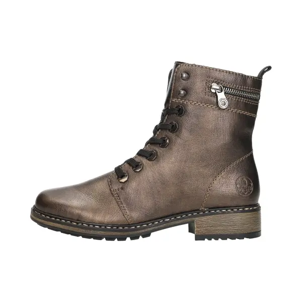 Rieker Dames Veterboot - Brons - Maat 36 thumbnail