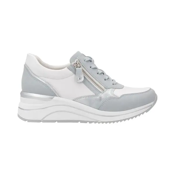 Remonte Damen Low-Top Sneaker D0T01, Frauen Halbschuhe, lose Einlage, Strassenschuhe, Sportschuhe, Freizeitschuhe, Turnschuhe, blau Kombi (12), 40 Eu thumbnail