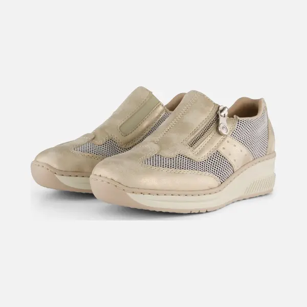 Rieker Instappers Beige Synthetisch - Dames - Maat 36 thumbnail