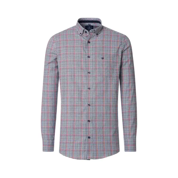 Redmond Casual Overhemd Rood, Ruit thumbnail