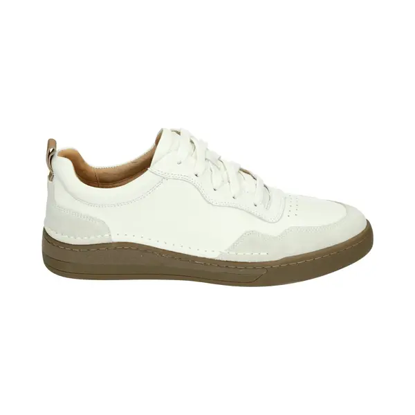Josef Seibel Herren Low-Top Sneaker Cleve 01, Weite G (Normal), Wechselfußbett, Freizeitschuhe, Turnschuhe, Laufschuhe, Weiss, 42 Eu thumbnail