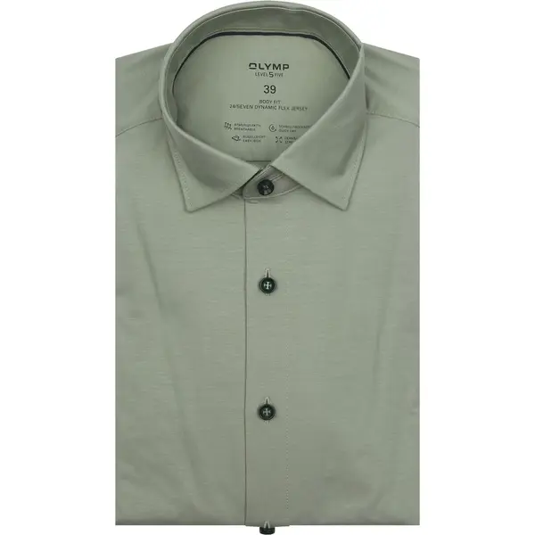 Olymp Overhemd Level 5 24/Seven Groen - Maat 37 - Heren - Overhemden Formeel thumbnail