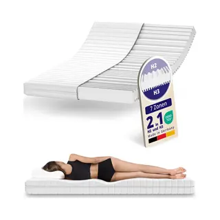 Mister Sandman Koudschuim Matras 70x200 Cm, 7-Zones, H2 & H3, Wasbare Hoes, Stevig
