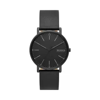 Skagen, Horloge, Handtekening, Zwart, (Analoog Horloge, 40 mm)