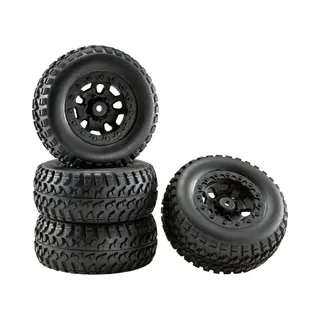 Reely Re-6622356 Reserveonderdeel Complete Wielen Voor Model 1, 10 Kortebaan Gum