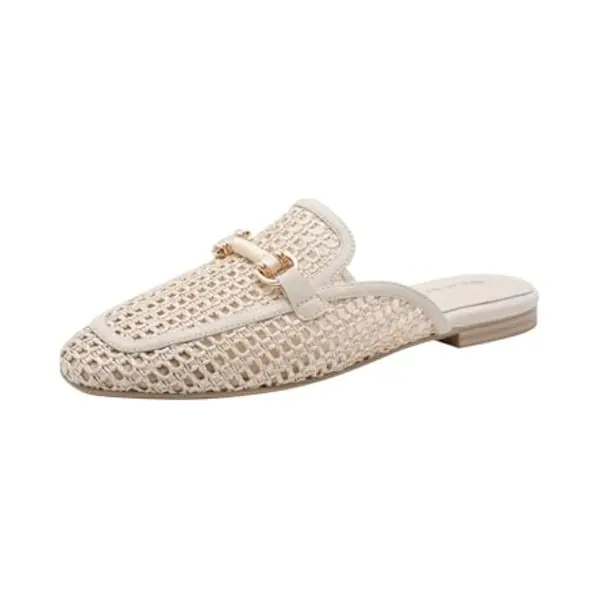 Tamaris Damen Sabot Flach, Beige, 39 Eu thumbnail