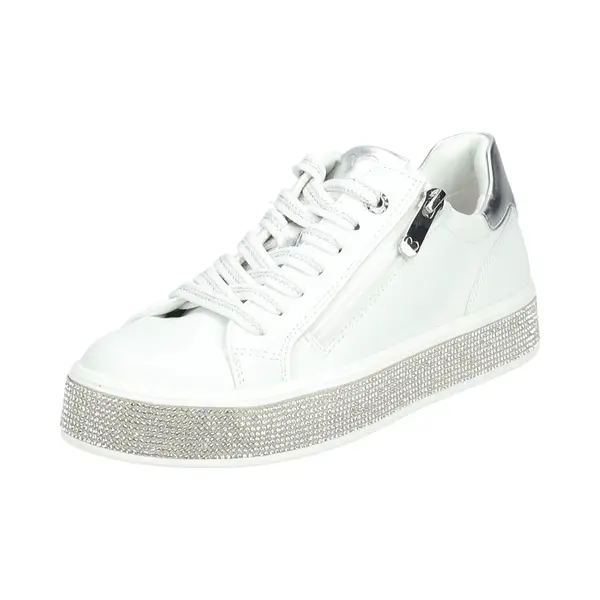 Marco Tozzi Damen Sneaker Flach Mit Reißverschluss Freizeit, Weiß (White Comb), 37 Eu thumbnail