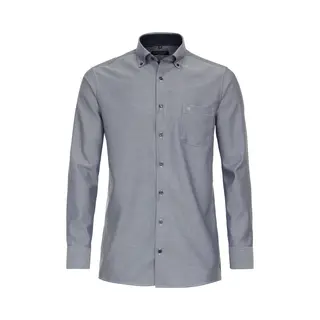 Casa Moda Overhemd Blauw, Faux-uni