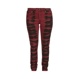 Rock Rebel By Emp Megan Jeans Black Red