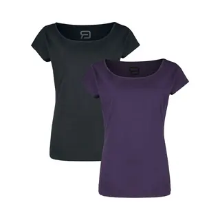 Red By Emp Double Pack Of Crew-Neck T-Shirts T-Shirt Black Lilac