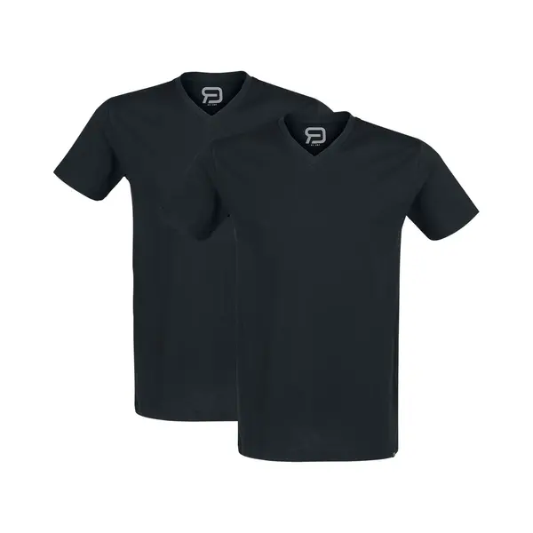 Red By Emp Double-Pack V-Neck T-Shirts T-Shirt Black thumbnail