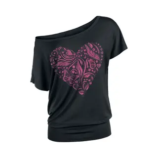 Full Volume By Emp Black T-shirt With Print And Crew Neck T-Shirt Black