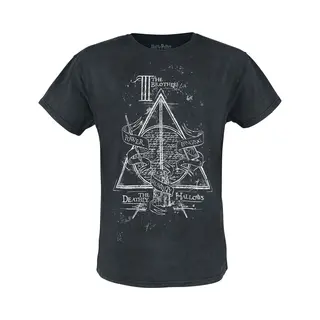 Harry Potter The Deathly Hallows T-Shirt Black
