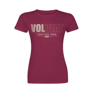 Volbeat Distressed Logo T-Shirt Red