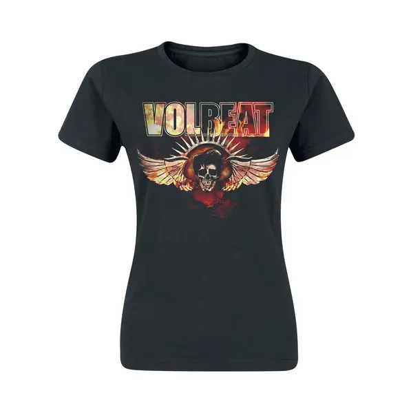 Volbeat Burning Skullwing T-Shirt Black thumbnail