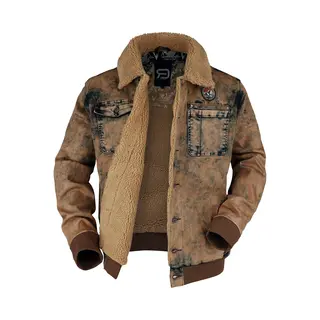 Red By Emp Between-Seasons Jacket With Fleece Mid-Season Jackets Brown