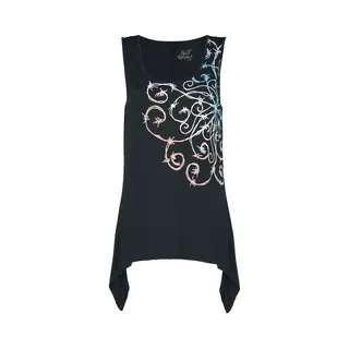 Full Volume By Emp Top Mit Mandala Stacheldraht Print Top Schwarz In M