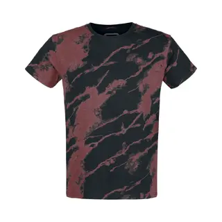 Red By Emp Batik T-Shirt T-Shirt Black Bordeaux